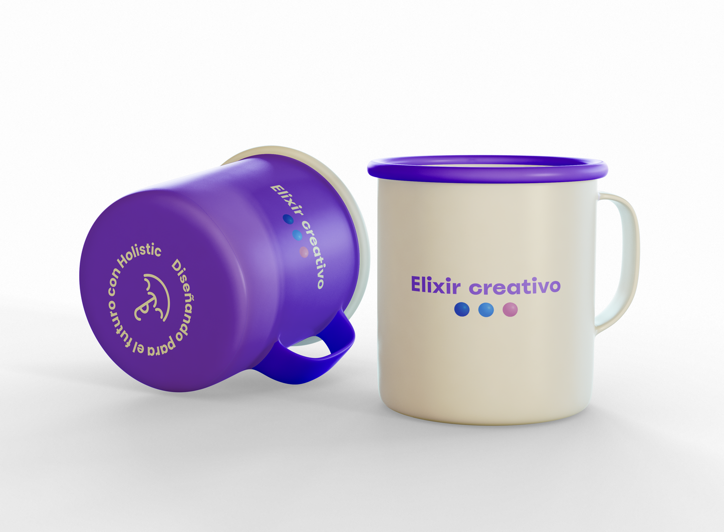Mug Metálico Holistic – Elixir Creativo ☕⚡